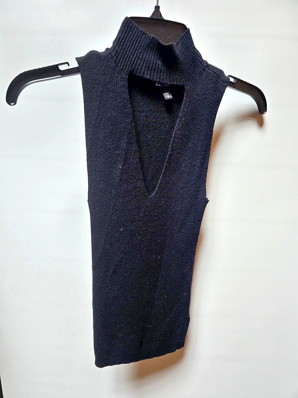 Express Black Sleeveless Mock Turtleneck Tank Top Size XS